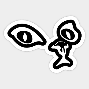 Cool cat eye Sticker